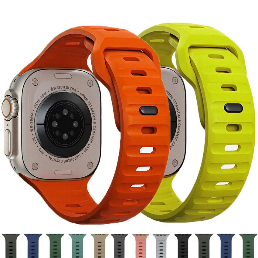 Ремешок силиконовый для Apple Ultra Watch Band 49 мм 45 мм 41 мм 44 мм 40 мм 38 мм 42 мм, спортивный браслет для iWatch Series 9 8 7 6 SE 5 4 3
Ремешок силиконовый для Apple Ultra Watch Band 49 мм 45 мм 41 мм 44 мм 40 мм 38 мм 42 мм, спортивный браслет для iWatch Series 9 8 7 6 SE 5 4 3