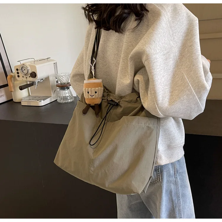 Women's Large Capacity Nylon Cloth Tote Bag Summer Versatile Crossbody & Shoulder Bag For School Class Daily Commute Women's Large Capacity Nylon Cloth Tote Bag Summer Versatile Crossbody & Shoulder Bag For School Class Daily Commute