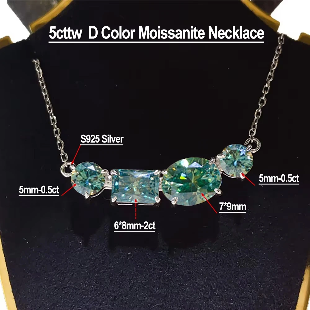 D Color Moissanite Pendant Necklace for Women 100% S925 Sterling Silver Plated 18K Lab Diamond Neck Chain Jewelry 7 Mallzona S0f68a351695e4f15abb18d3bdbad417f6 D Color Moissanite Pendant Necklace for Women 100% S925 Sterling Silver Plated 18K Lab Diamond Neck Chain Jewelry Mallzona