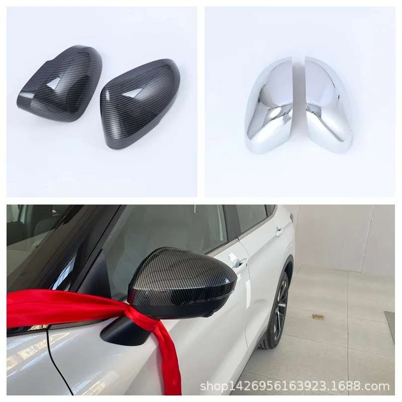 

car assecories For Mitsubishi Outlander 2023 Abs Chrome Rearview Mirror Cover Trim/rearview Mirror Decoration car stickers