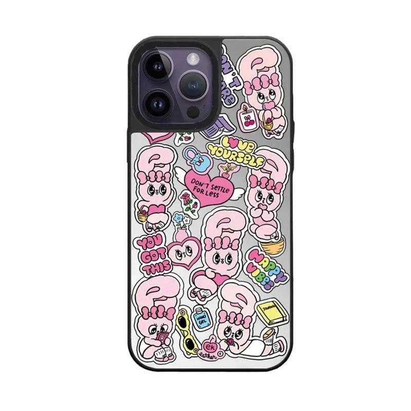Mirror Surface Pink Rabbit Phone Case Cover for IPhone 14 13 12 11 15 Pro Max Case for IPhone 14 Pro Max
Mirror Surface Pink Rabbit Phone Case Cover for IPhone 14 13 12 11 15 Pro Max Case for IPhone 14 Pro Max
