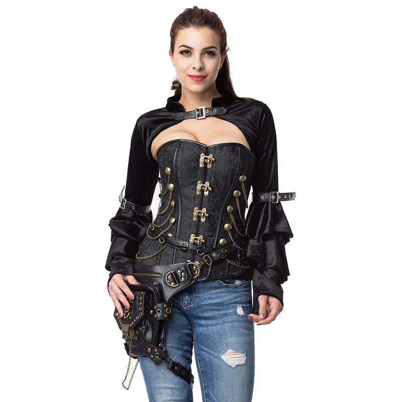 Sexy Vintage Renaissance Gothic Corset Top Vest Lingerie Steam Punk Waist Overbust Rock Bustier
Sexy Vintage Renaissance Gothic Corset Top Vest Lingerie Steam Punk Waist Overbust Rock Bustier