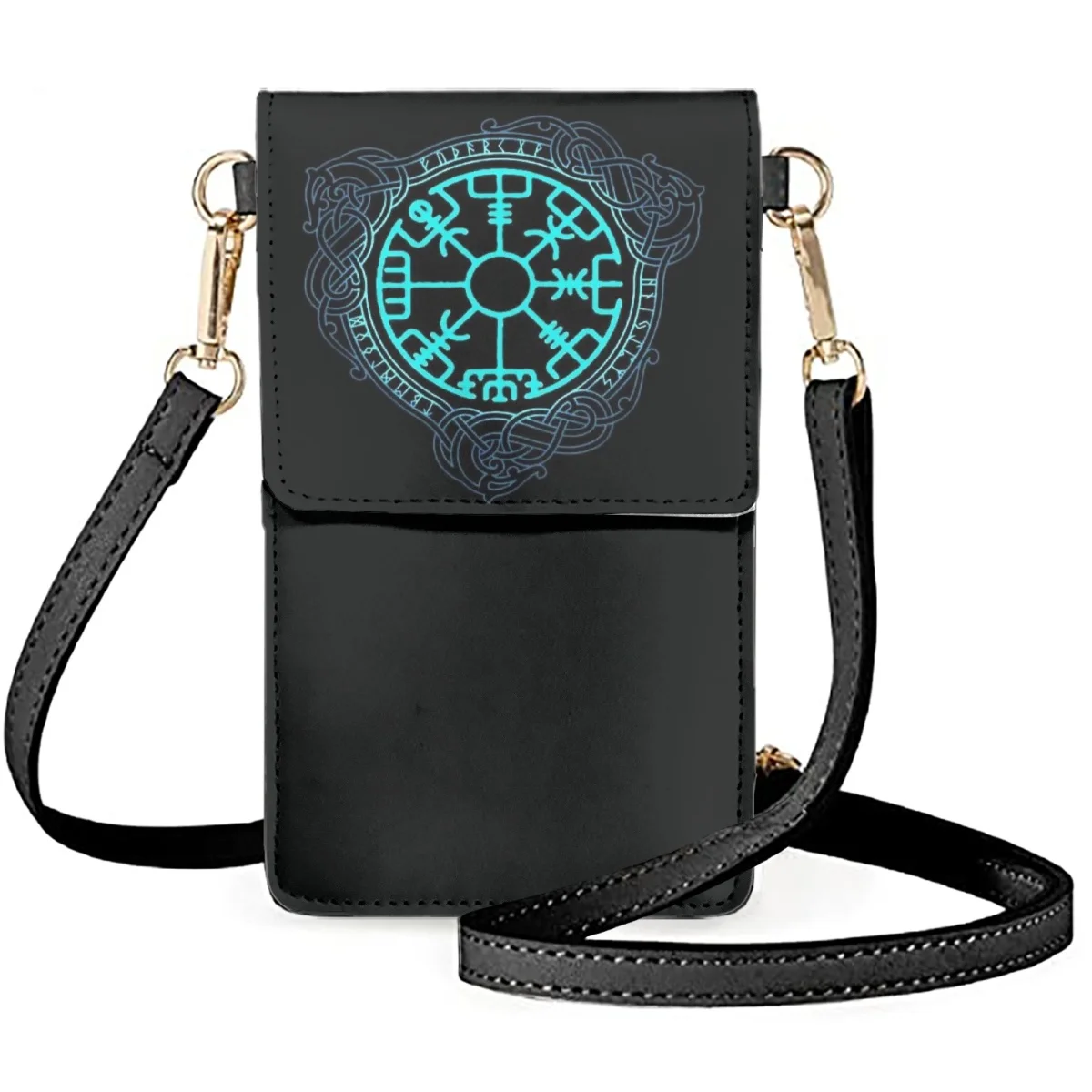 

FORUDESIGNS Horoscope Shoulder Bag Astrology Plate Ancient Leather Messengers Diagonal Multipurpose Satchel Fashion Pouch
