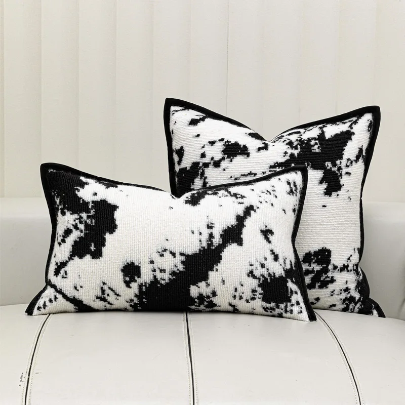 White Black Pillows Wool Cushion Case 45x45 30x50 Decorative Pillow Cover For Sofa Art Living Room Home Decorations
White Black Pillows Wool Cushion Case 45x45 30x50 Decorative Pillow Cover For Sofa Art Living Room Home Decorations