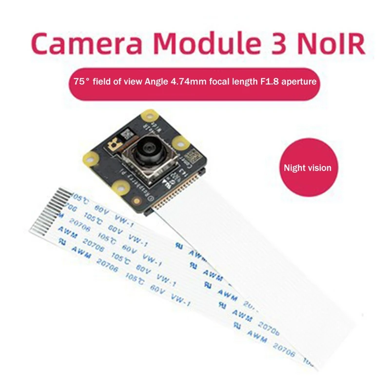 1 шт., модуль камеры Raspberry Pi, 3 поля камеры, 12 Мп, HD-камера, HDR, модуль камеры с автофокусом, 75 °
1 шт., модуль камеры Raspberry Pi, 3 поля камеры, 12 Мп, HD-камера, HDR, модуль камеры с автофокусом, 75 °