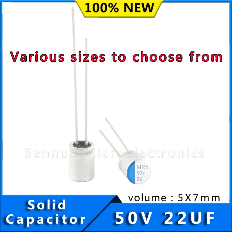 10pcs Capacitors 22 uf 50v Solid Electrolytic Capacitors 50v 22uf 5x7 Aluminum Electrolytic Capacitors Solid Capacitors
10pcs Capacitors 22 uf 50v Solid Electrolytic Capacitors 50v 22uf 5x7 Aluminum Electrolytic Capacitors Solid Capacitors