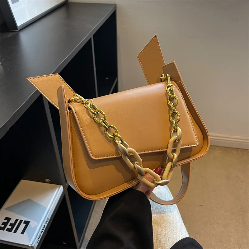 

Advanced Texture Small for Women 2024 New Special-Interest Design Crossbody Square Solid Color Chain Shoulder Underarm Bag