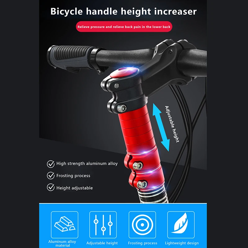 

Mountain Bike Fork Headtube Boosters Extenders Handlebar Boosters Accessories