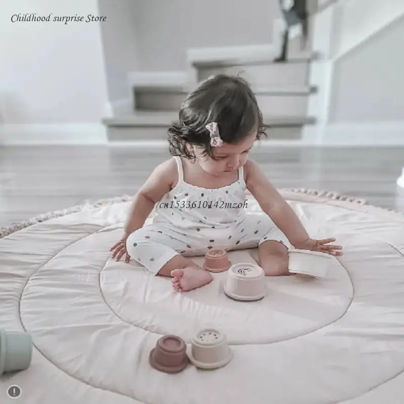 

Baby Floor Carpet Soft Cotton for Play Mat Rug Crawling Pad Blanket Ground Activity Cushion Kid Children Room Dropship