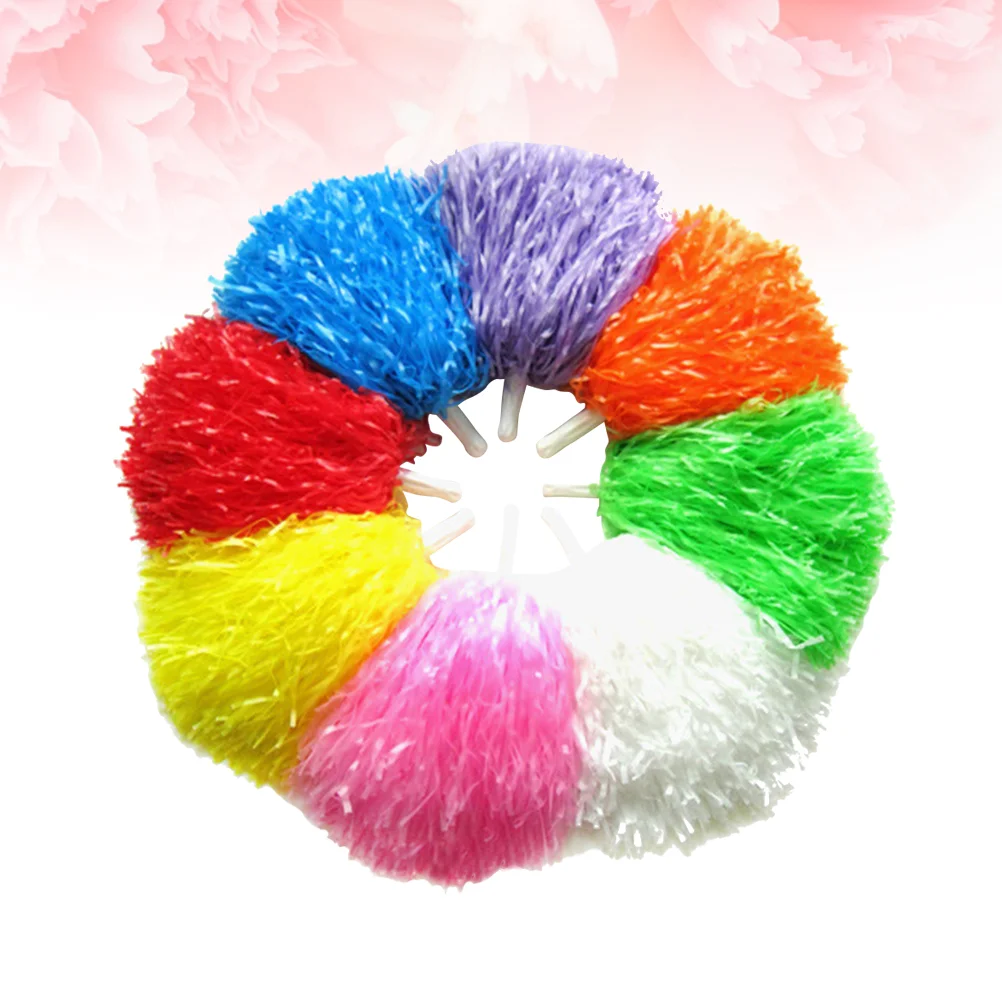 

Cheerleaders Supplies Cheering Poms Cheering Garland Shiny Cheering Balls Cheerleading Pompon Pompoms With Handle Colors