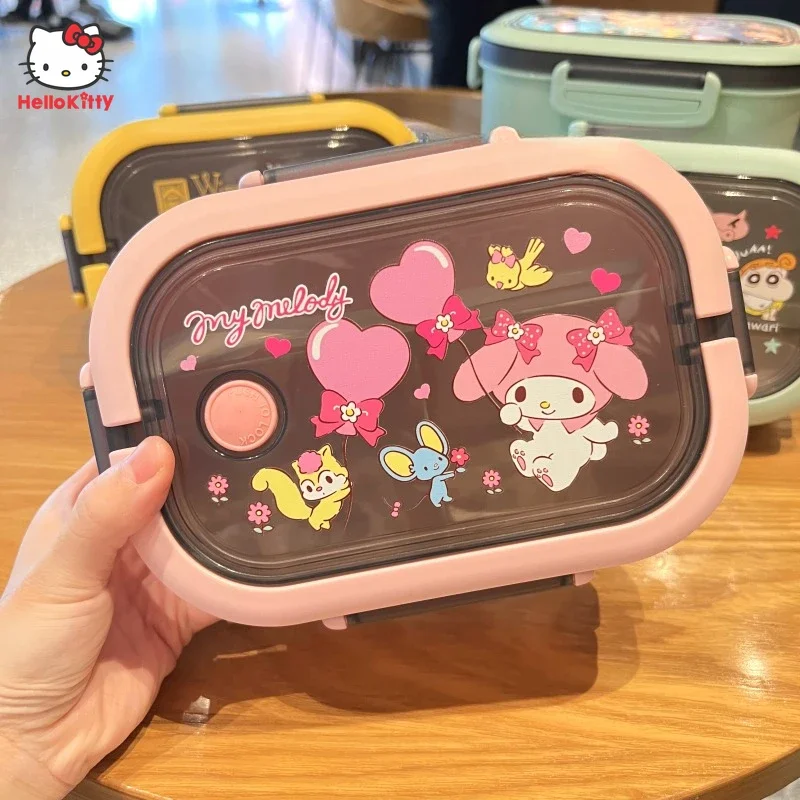 Anime Sanrio Kuromi My Melody Student Double Lunch Box Portable Portable Thermal Lunch Box Separate Sealed Fresh Food Container
Anime Sanrio Kuromi My Melody Student Double Lunch Box Portable Portable Thermal Lunch Box Separate Sealed Fresh Food Container