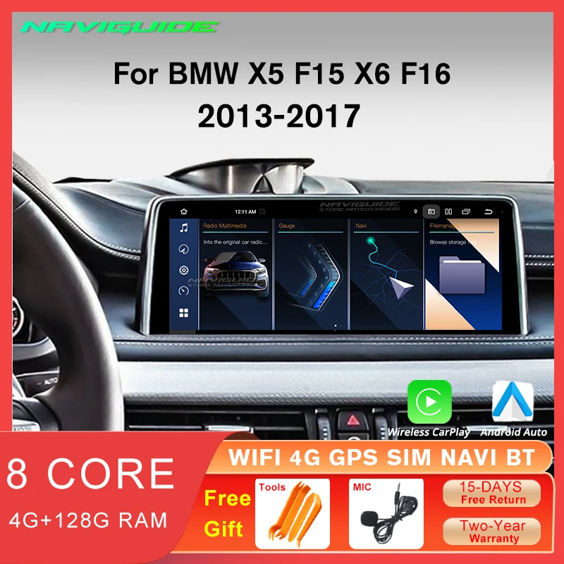 NAVIGUIDE 12.3" 1920*720P Android12 For BMW X5 F15 X6 F16 2014-2017 NBT System Car Multimedia Wireless Carplay Headunit Stereo
NAVIGUIDE 12.3" 1920*720P Android12 For BMW X5 F15 X6 F16 2014-2017 NBT System Car Multimedia Wireless Carplay Headunit Stereo