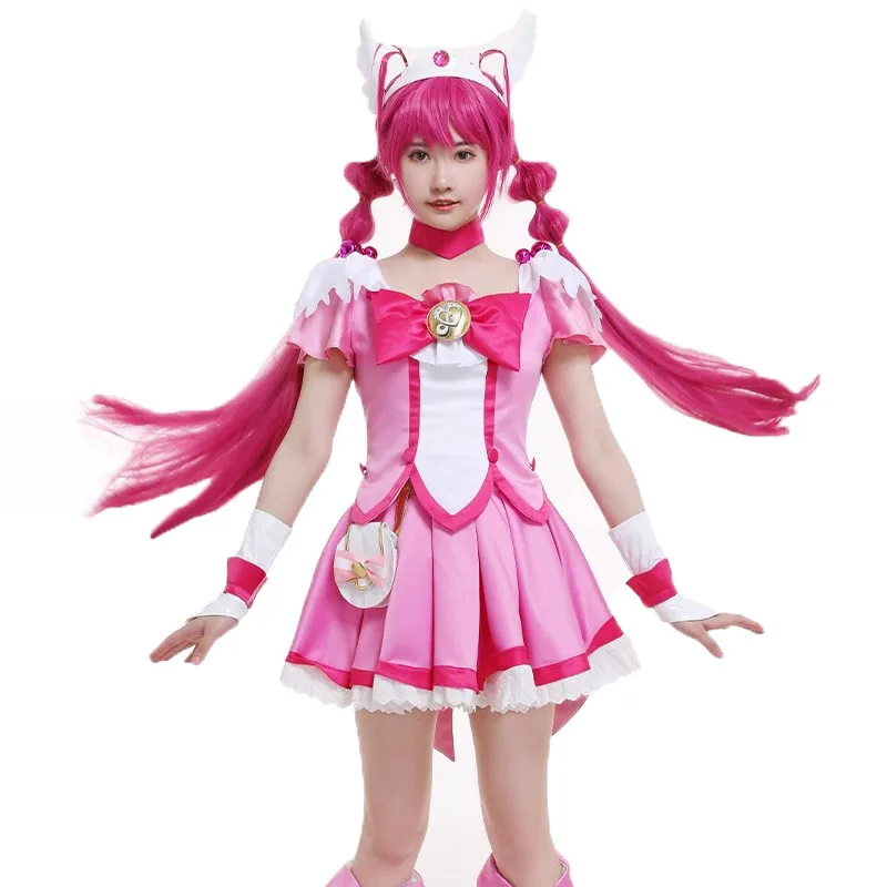 

Anime Smile PreCure! Glitter Force Glitter Lucky Cure Happy Dress Cosplay Costume Lolita Outfit Halloween Carnival Party Clothes