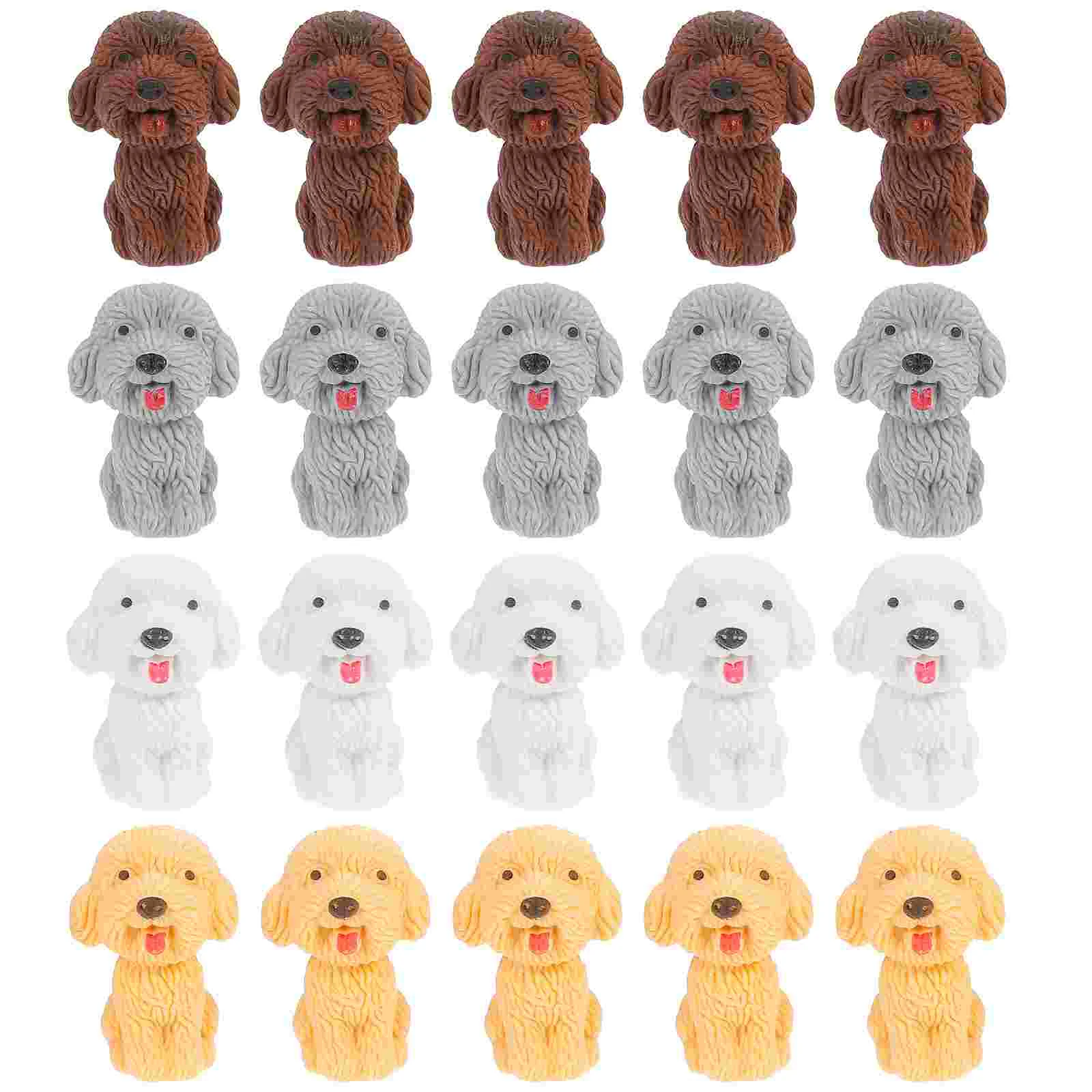 

20 Pcs Eraser Students School Gift Dog Gifts for Stocking Stuffers Pupils Christmas