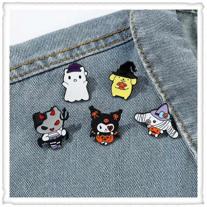 Cartoon Anime Hello Kitty Sanrio Halloween Creative Brooch Kuromi Cinnamon Dog Pudding Dog Metal Badge Pin Halloween Gifts
Cartoon Anime Hello Kitty Sanrio Halloween Creative Brooch Kuromi Cinnamon Dog Pudding Dog Metal Badge Pin Halloween Gifts