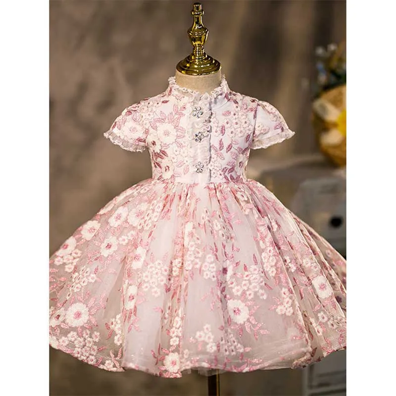 Girls Spanish Embroidery Floral Design Ball Gown Baby Lolita Princess Dresses Infant Birthday Christening Dress Girl Clothes
Girls Spanish Embroidery Floral Design Ball Gown Baby Lolita Princess Dresses Infant Birthday Christening Dress Girl Clothes