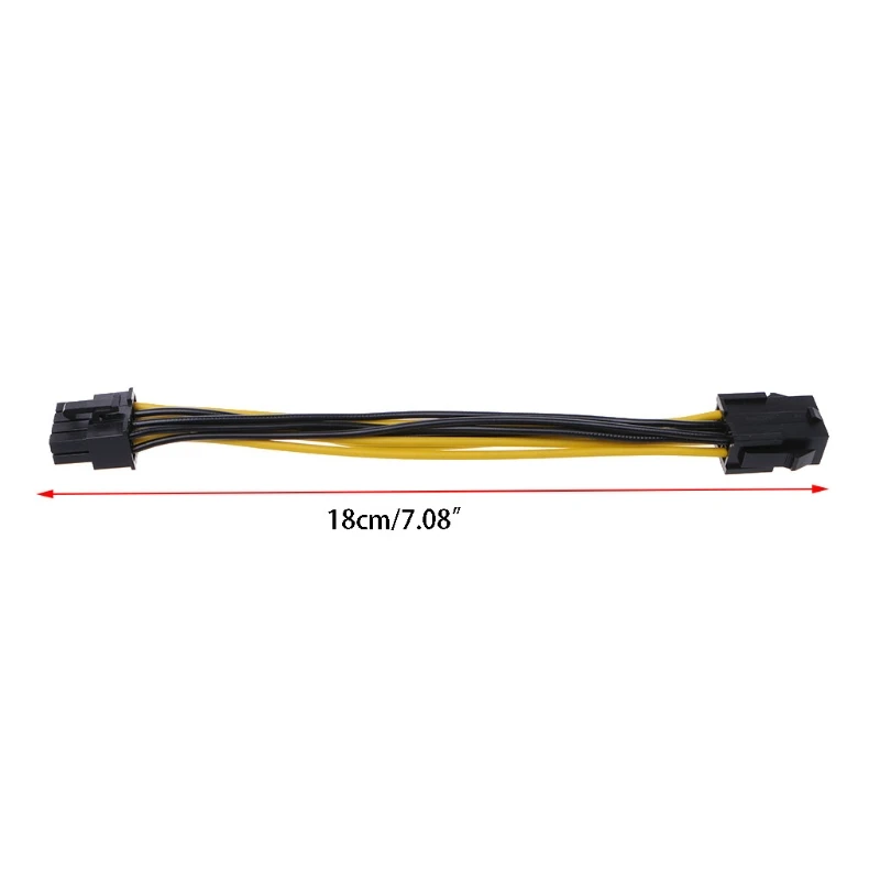 Кабель-адаптер 6-Pin до 8-Pin PCI-E, Grapchics, карта PCIE 6P до 8P, Удлинительный шнур для видеокарты 5 шт./упак. 
Кабель-адаптер 6-Pin до 8-Pin PCI-E, Grapchics, карта PCIE 6P до 8P, Удлинительный шнур для видеокарты 5 шт./упак.