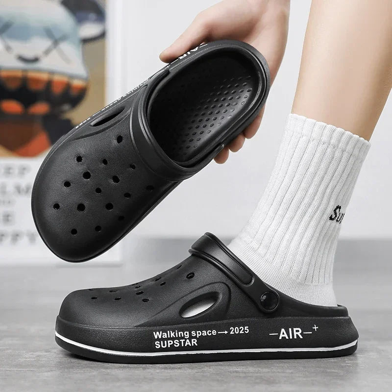 Slippers Men Basic Fashion New Outdoor Platform Shoes for Men Casual Shoes Anti-slip Outsole Comfort Garden Waterproof Sandal
Slippers Men Basic Fashion New Outdoor Platform Shoes for Men Casual Shoes Anti-slip Outsole Comfort Garden Waterproof Sandal