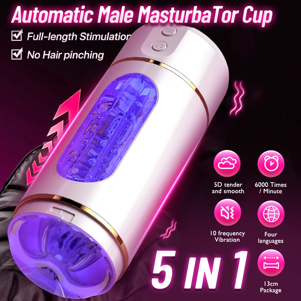 Automatic Male Mastubator Cup Pocket Pussy Sex Machine Realistic Vagina Sexy Voice Vibrator Penis Stimulator Sex Toy For Men Automatic Male Mastubator Cup Pocket Pussy Sex Machine Realistic Vagina Sexy Voice Vibrator Penis Stimulator Sex Toy For Men