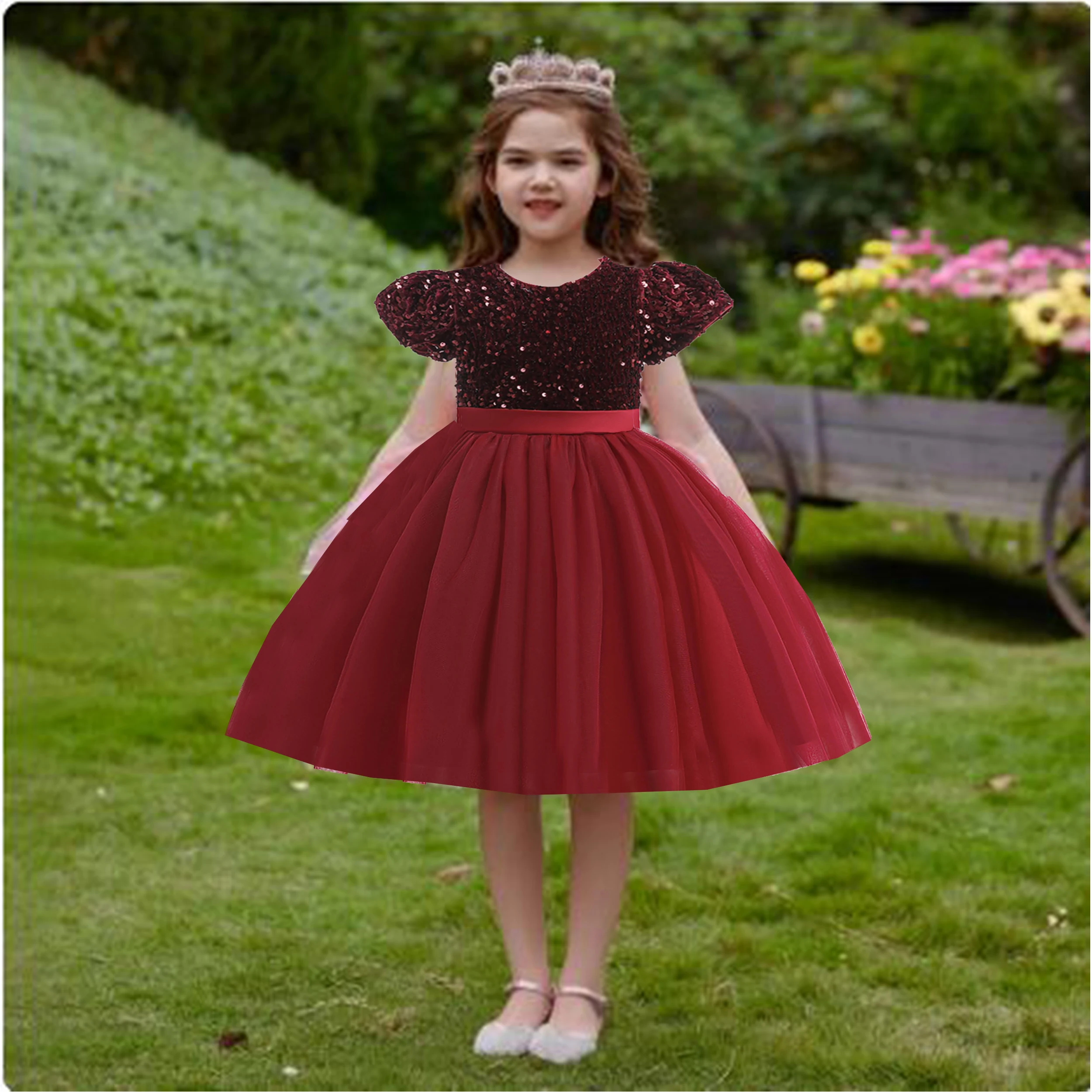 Little Girls Sequined Flower Girl Birthday Party Formal Dress Girls Graduation Ceramony L5316Short Gown
Little Girls Sequined Flower Girl Birthday Party Formal Dress Girls Graduation Ceramony L5316Short Gown