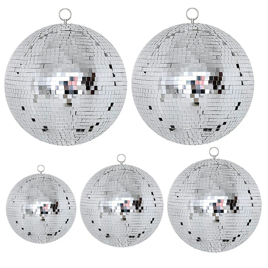 Dia15/20/25/30CM Reflective Mirror Disco Ball Christmas Wedding Party Bar KTV Decor Hanging Silver Glass Ball For Stage Light
Dia15/20/25/30CM Reflective Mirror Disco Ball Christmas Wedding Party Bar KTV Decor Hanging Silver Glass Ball For Stage Light