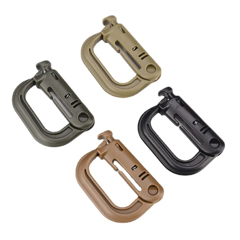 50pcs Grimloc Molle Carabiner D Locking Ring Plastic Clip Snap Type Ring Buckle Carabiner Keychain ITW fastener Bag buckle
50pcs Grimloc Molle Carabiner D Locking Ring Plastic Clip Snap Type Ring Buckle Carabiner Keychain ITW fastener Bag buckle