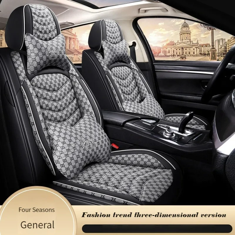 5 Piece Set Leather Flax Splicing Car Seat Cover For Honda Civic Accord Honda CR-V Jazz Special Car Accessories Protector
5 Piece Set Leather Flax Splicing Car Seat Cover For Honda Civic Accord Honda CR-V Jazz Special Car Accessories Protector