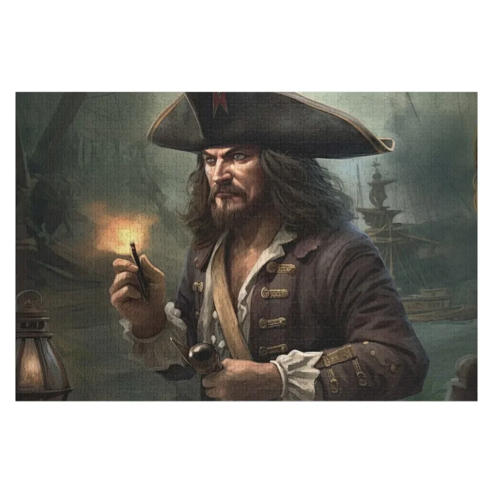 

A pirate sitting at the dock planning their next adventure Jigsaw Puzzle Customizeds For Kids Christmas Toys Puzzle
