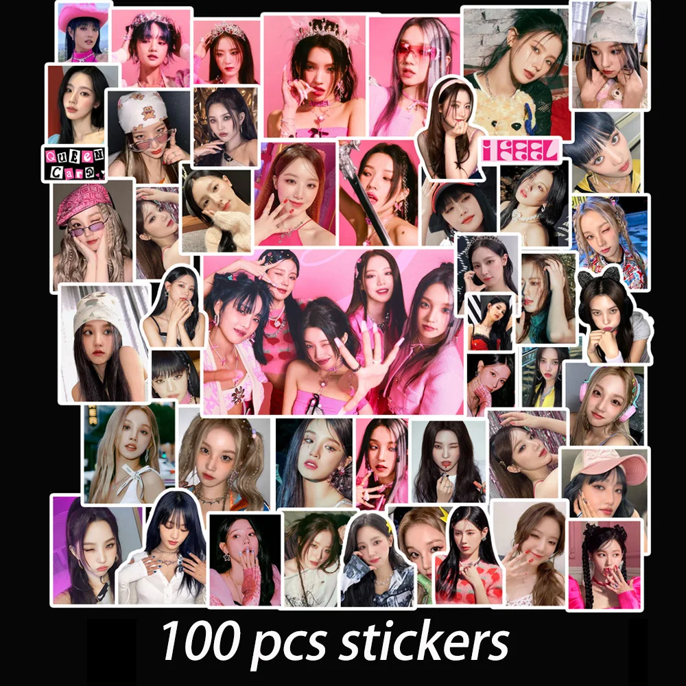 100Pcs/Set Kpop Idol (G)I-DLE New Album I FEEL HD Stickers Waterproof Decorative Notebook Refrigerator Stationery Cute ChoMiYeon
100Pcs/Set Kpop Idol (G)I-DLE New Album I FEEL HD Stickers Waterproof Decorative Notebook Refrigerator Stationery Cute ChoMiYeon