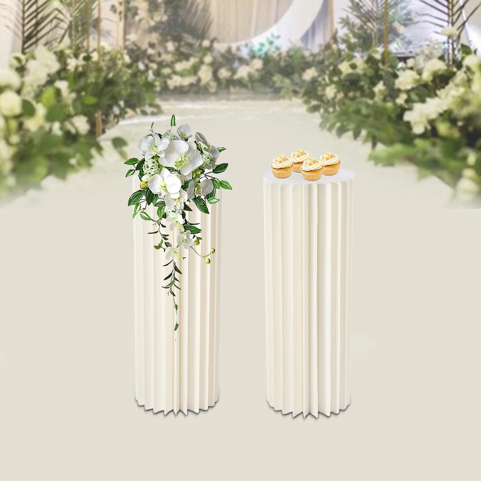 

2 Pcs 31.5in Tall Flower Vase Flowers Stand Centerpiece Stands for Party Tables Decorations