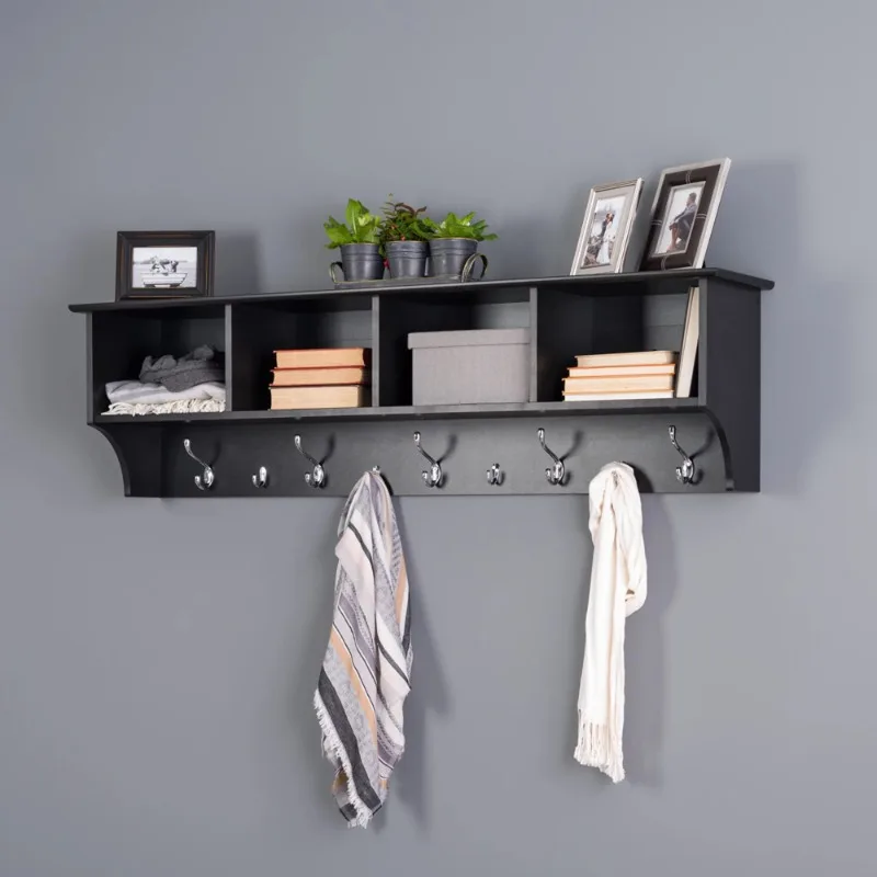 Hanging Wall Shelves Prepac 60"W x 11.5"D x 16.5"H 1-Shelf Garage Wall Shelves, Black Wall Shelves
Hanging Wall Shelves Prepac 60"W x 11.5"D x 16.5"H 1-Shelf Garage Wall Shelves, Black Wall Shelves