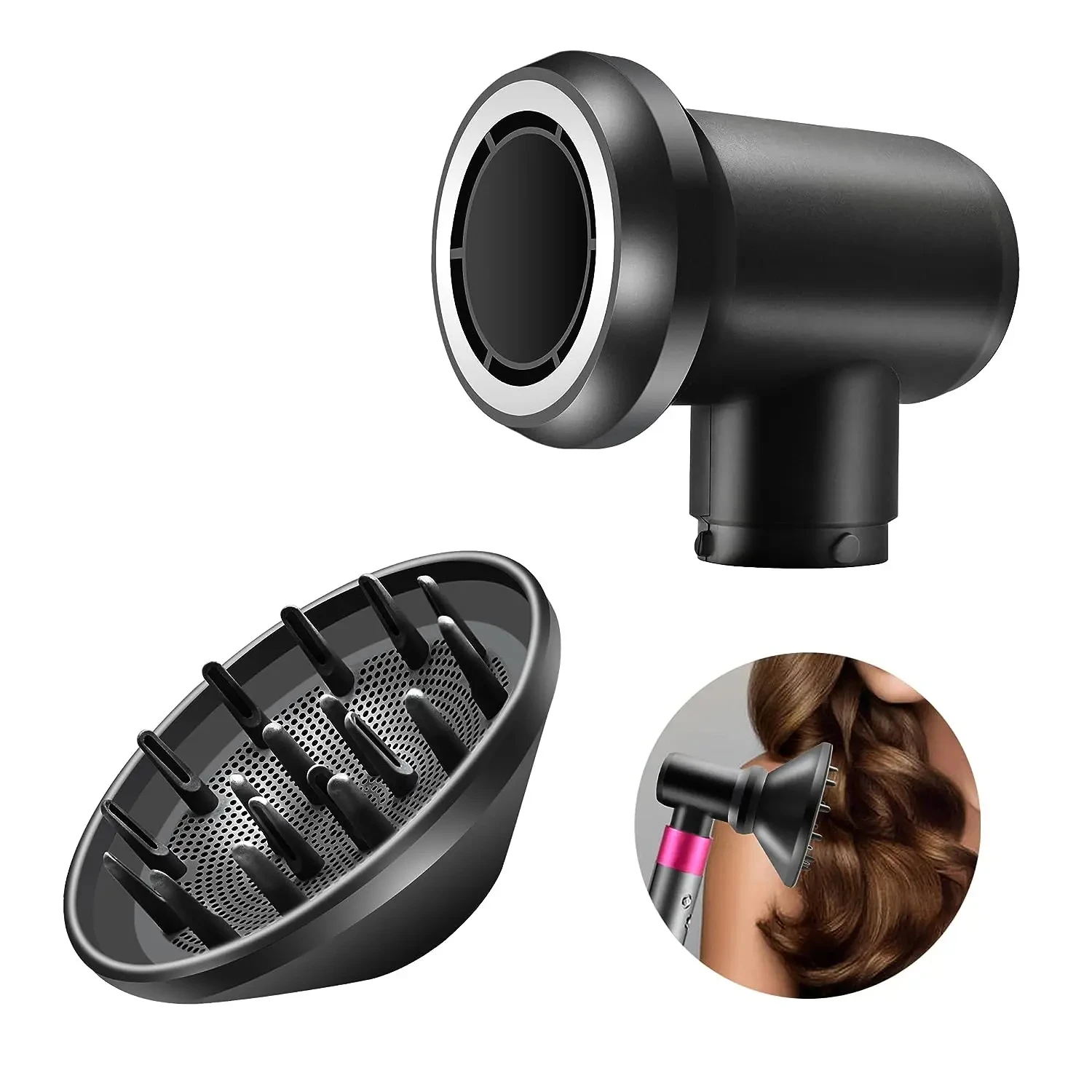 Диффузор и адаптер для Dyson Airwrap Styler, приспособление для рассеивания волос, совместимое с Airwrap Styler, преобразуя в волосы
Диффузор и адаптер для Dyson Airwrap Styler, приспособление для рассеивания волос, совместимое с Airwrap Styler, преобразуя в волосы