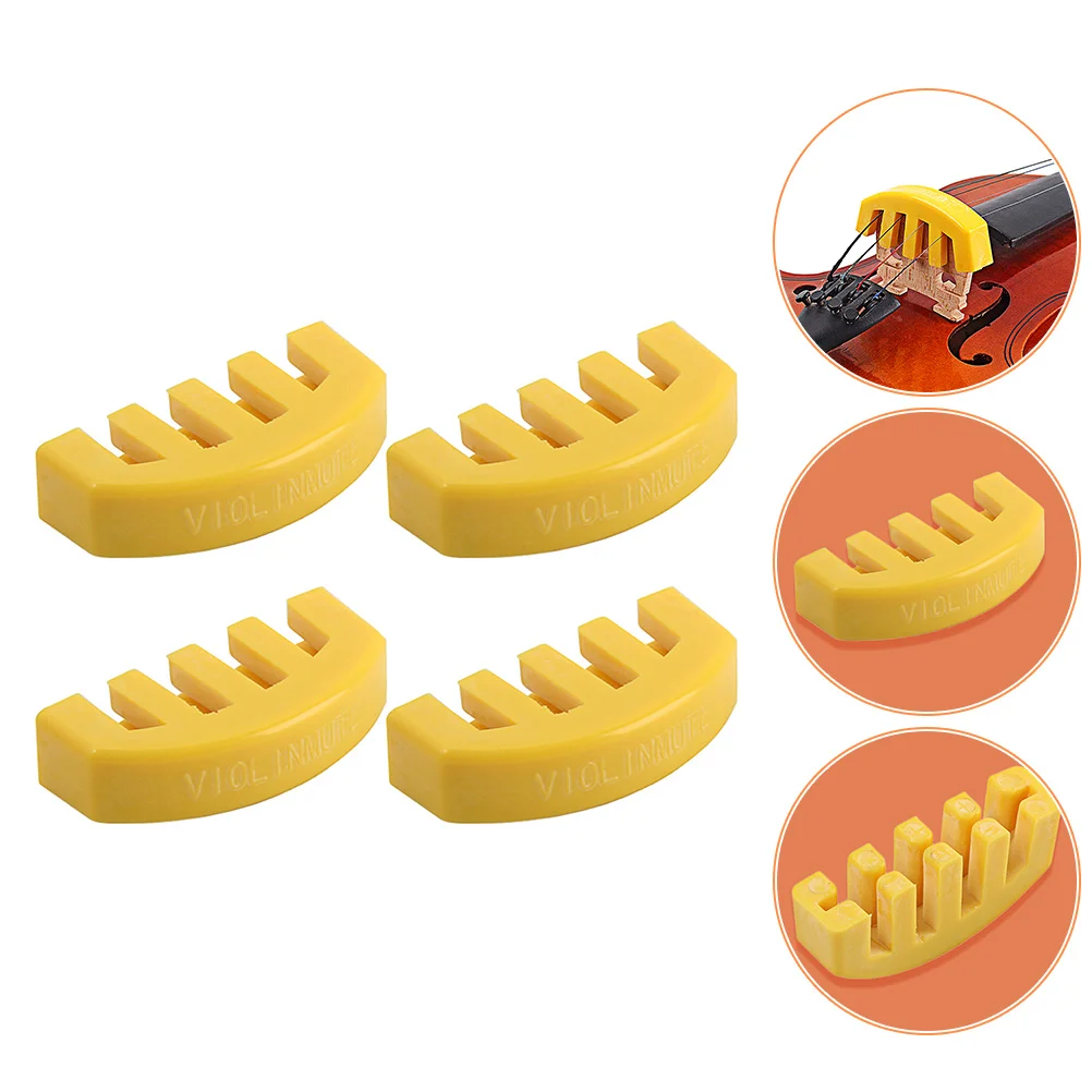 4 Pcs Musical Instruments Violin Mute Mutes Viola Practical Accessories Replacement Guitar
4 Pcs Musical Instruments Violin Mute Mutes Viola Practical Accessories Replacement Guitar