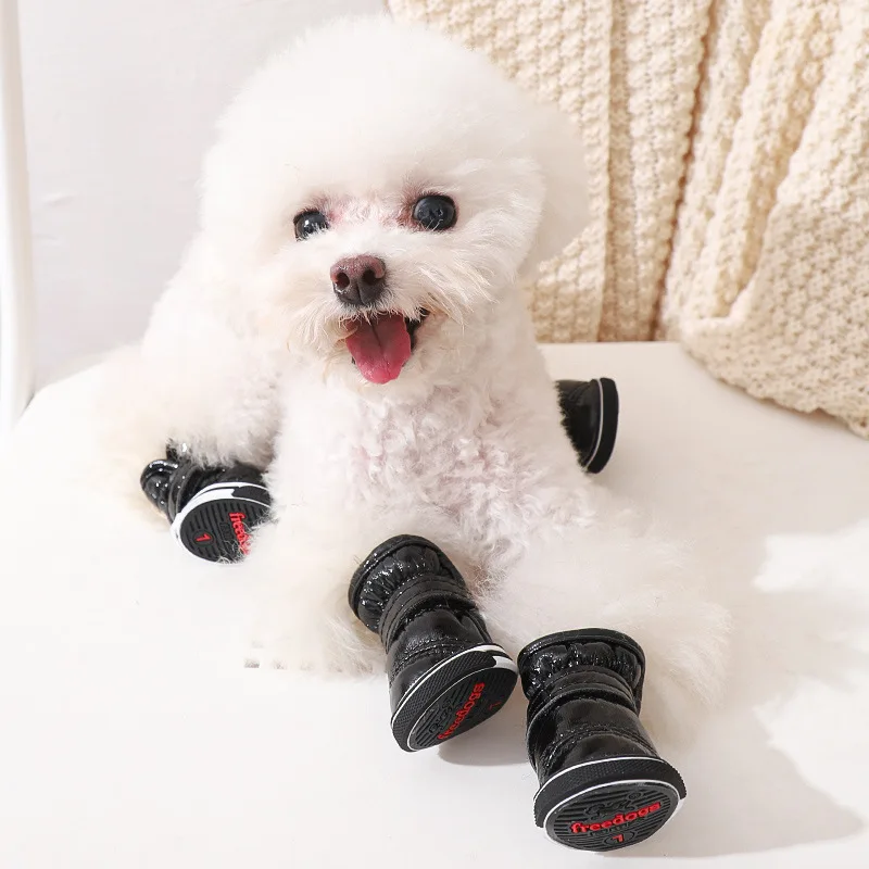 A Set of 4 Pet Winter Shoe Covers Dogs Shoes Plus Velvet Autumn and Winter Cotton Shoes To Keep Warm Footwear Pet Shoes Supplies
A Set of 4 Pet Winter Shoe Covers Dogs Shoes Plus Velvet Autumn and Winter Cotton Shoes To Keep Warm Footwear Pet Shoes Supplies