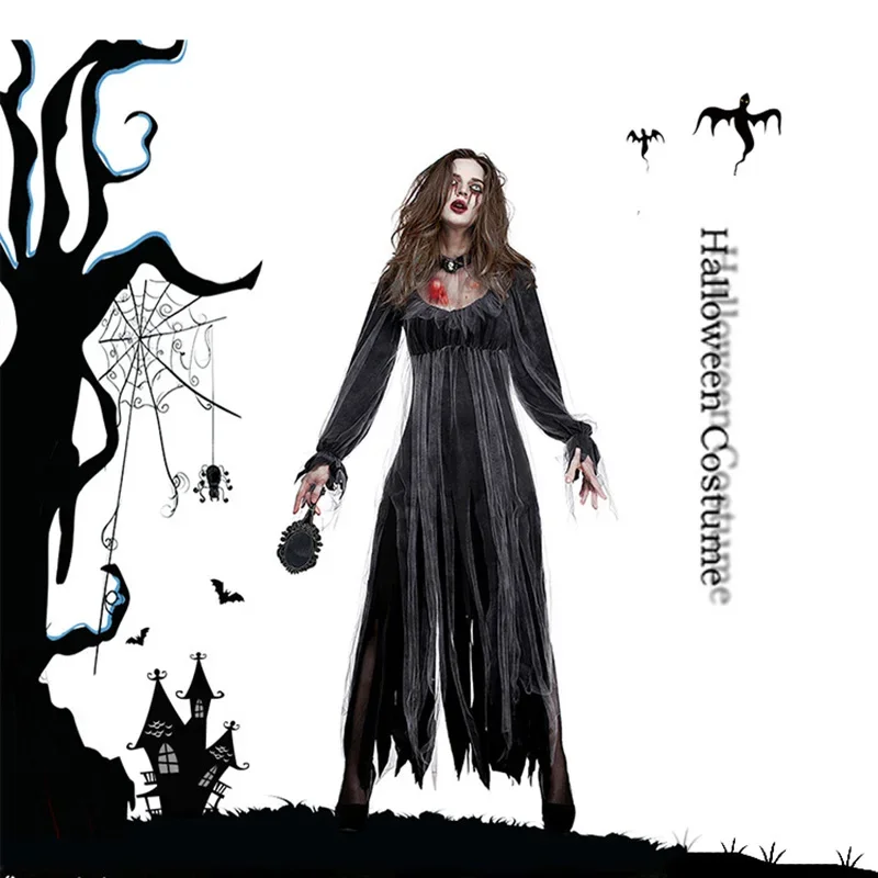 Halloween Costume New Horror Ghost Bride Zombie Costume Party Stage Vampire Demon Costume
Halloween Costume New Horror Ghost Bride Zombie Costume Party Stage Vampire Demon Costume