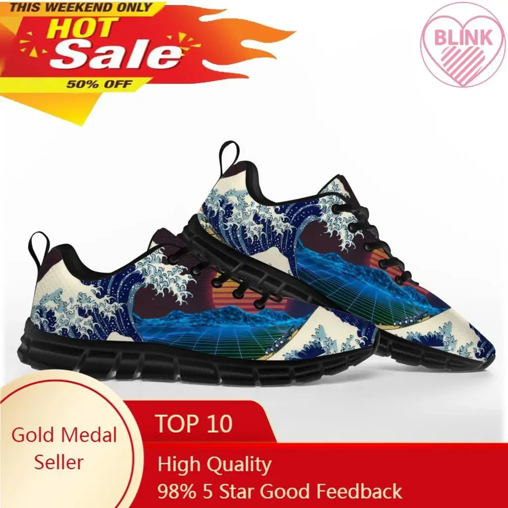 

Art The Great Wave off Kanagawa Sports Shoes Mens Womens Teenager Kids Children Sneakers Custom High Quality Couple Shoe