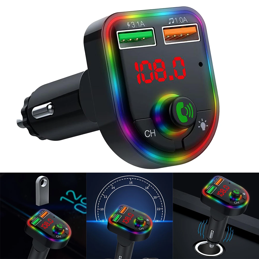 1x Car Wireless FM Transmitter MP3 Player USB Car Charger BT-Compatible 5.3 Support For MP3/for APE/for FL AC/for WAV/for WMA
1x Car Wireless FM Transmitter MP3 Player USB Car Charger BT-Compatible 5.3 Support For MP3/for APE/for FL AC/for WAV/for WMA