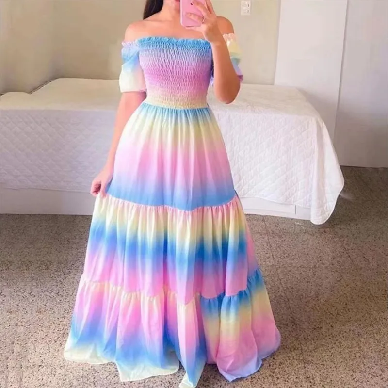 Summer Dresses for Women 2023 Print Off Shoulder Broken Flower Open Shoulder Long Dress Streetwear Bohemian Dress Beach Dress
Summer Dresses for Women 2023 Print Off Shoulder Broken Flower Open Shoulder Long Dress Streetwear Bohemian Dress Beach Dress