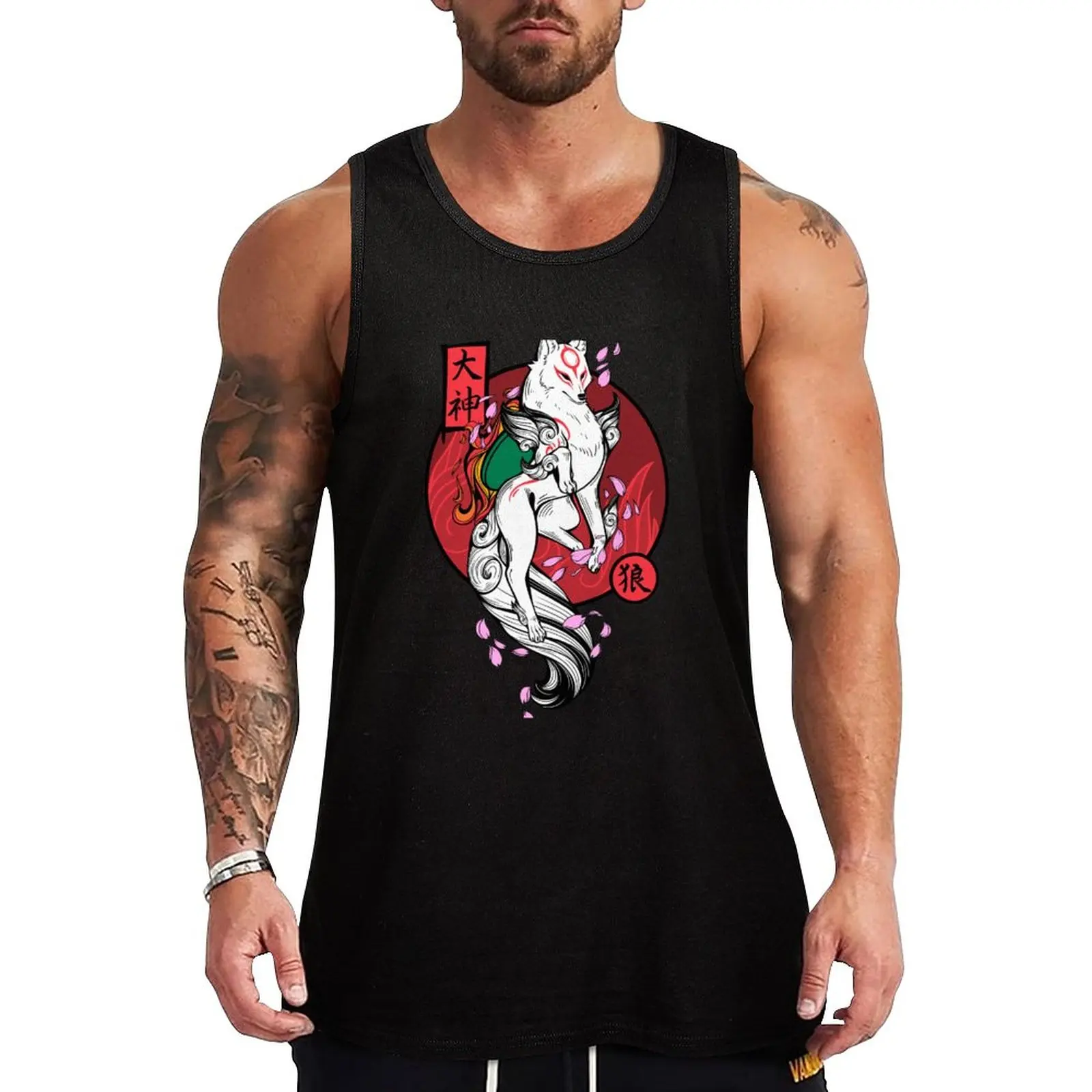 

New White Wolf God Tank Top essentials gym clothes men