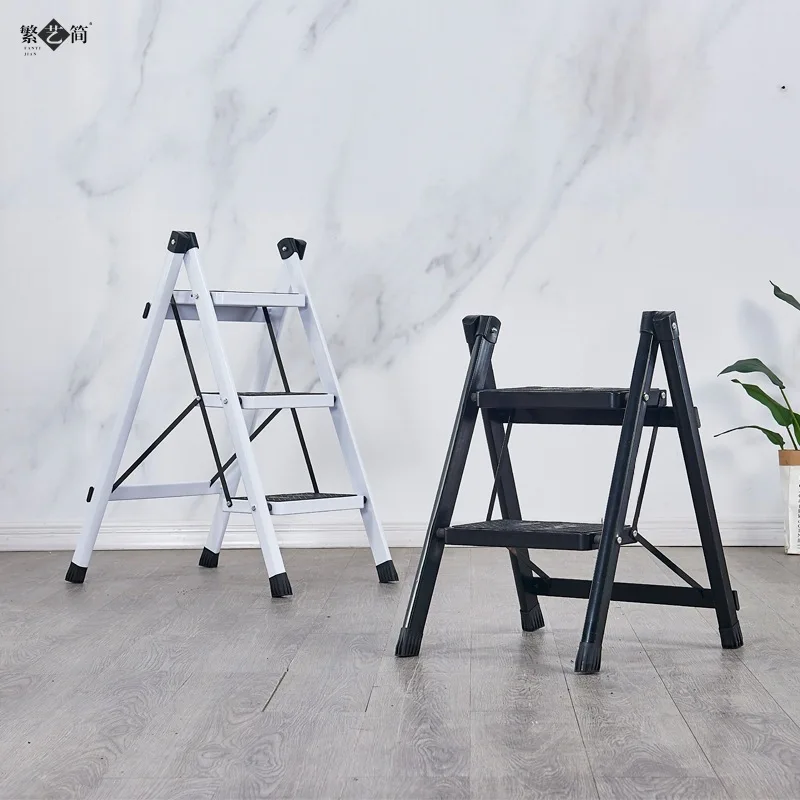 Ladders, Household Folding Stools, Thickened Iron Pipe Pedals, Indoor Herringbone Ladder, Three or Four Step Ladder Small Ladder 
Ladders, Household Folding Stools, Thickened Iron Pipe Pedals, Indoor Herringbone Ladder, Three or Four Step Ladder Small Ladder