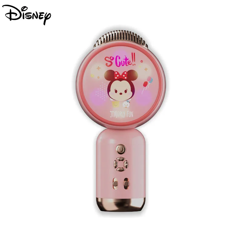 

Disney Mickey Minnie Lotso Handheld Microphone Bluetooth Speaker Home TF Card Long Endurance 3D Stereo RGB Ambient Light Sound