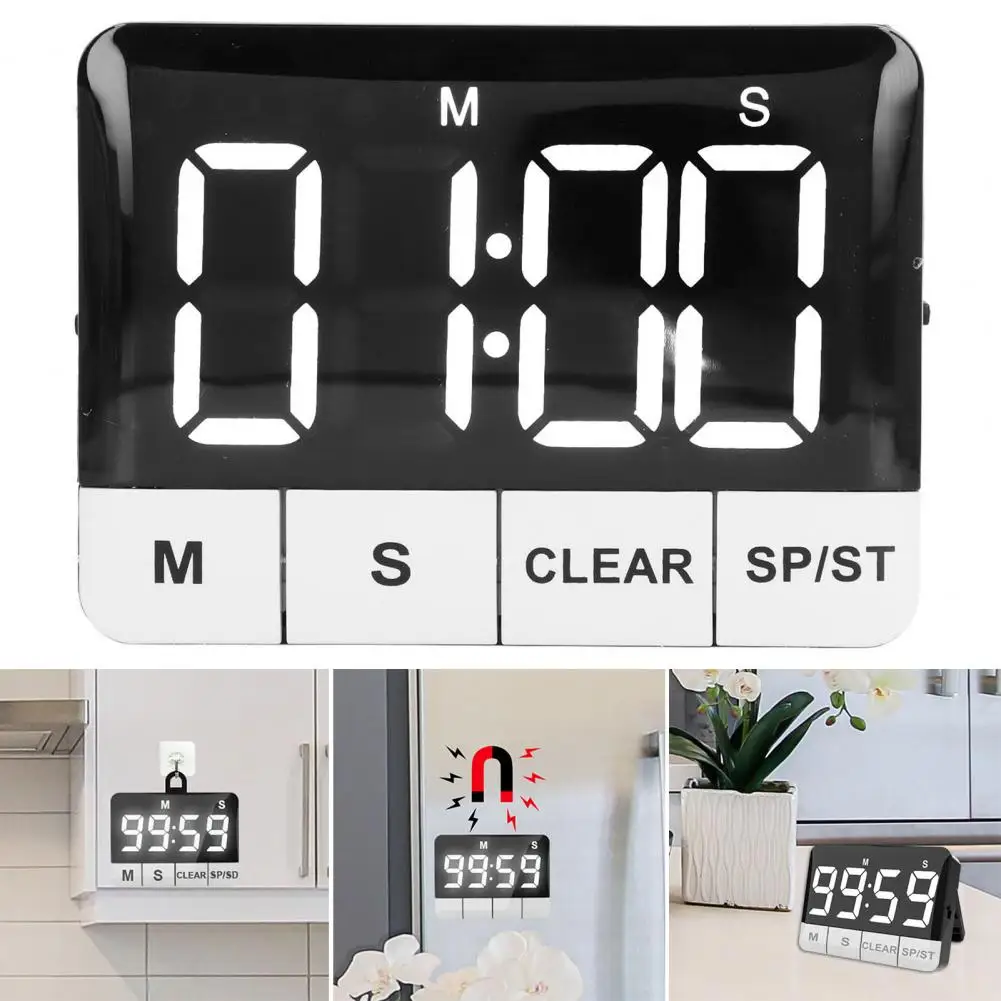 

Classroom Timer for Meetings 120db Loud Magnetic Countdown Kitchen Timer with Led Display for Cooking Teaching for Cooking