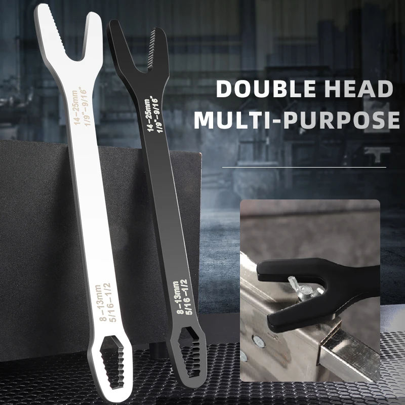 Universal Torx Wrench 8-22mm Self-tightening Adjustable Wrench Board Double End Multifunctional Torque Spanner Hand Repair Tools
Universal Torx Wrench 8-22mm Self-tightening Adjustable Wrench Board Double End Multifunctional Torque Spanner Hand Repair Tools