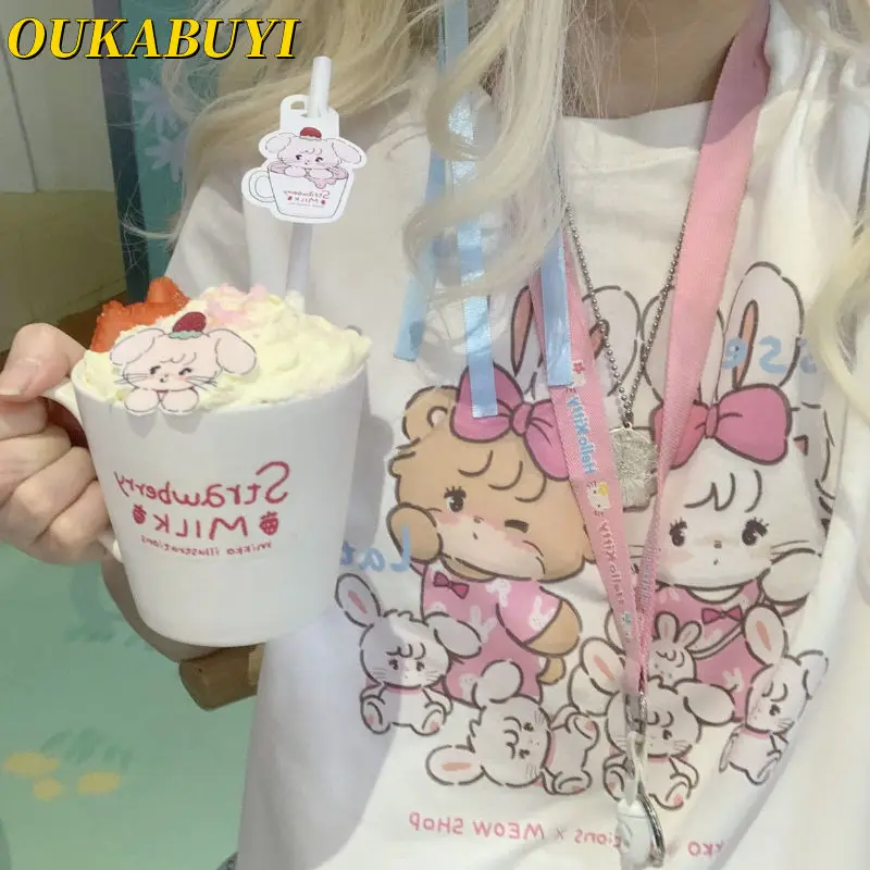 Новая мультяшная футболка из хлопка Микко с милым крутым принтом летняя футболка в стиле аниме в стиле Академии Ins модная игрушка конфетного цвета для девочек в подарок
Новая мультяшная футболка из хлопка Микко с милым крутым принтом летняя футболка в стиле аниме в стиле Академии Ins модная игрушка конфетного цвета для девочек в подарок