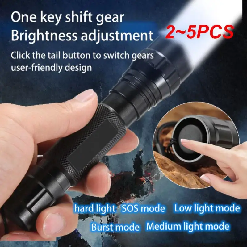 

2~5PCS LED Infrared Tactical Flashlight Zoomable Night Vision Hunting Rechargeable Waterproof Flashlights IR 850nm/940nm