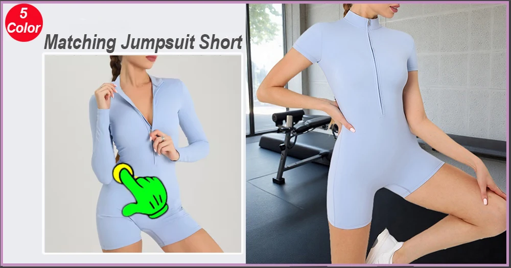 Zipper Dance Gym Jumpsuit Short Sleeve Playsuit Women Romper Sexy Yoga Fitness Overalls One Piece Sports Suit Workout Clothes 27 S0f8dcbdb1d0e4e01bb40c099ad5fab437