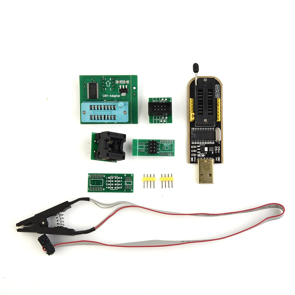 Get Ready to Program Like a Pro with the 18V Adapter 24/25 Series USB Programmer SOIC8 Clip EEPROM BIOS Writer CH341A
Get Ready to Program Like a Pro with the 18V Adapter 24/25 Series USB Programmer SOIC8 Clip EEPROM BIOS Writer CH341A