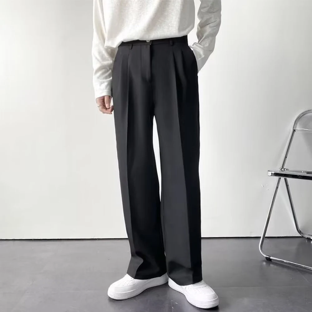 New Men Korean Draped Straight Pants Business Casual Trousers Blazer Suit Pants Harajuku Zip Up Middle Waist Men's Cropped Pants
New Men Korean Draped Straight Pants Business Casual Trousers Blazer Suit Pants Harajuku Zip Up Middle Waist Men's Cropped Pants