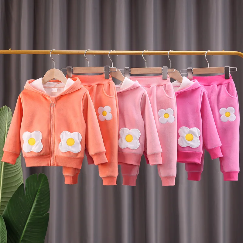 Baby Girls Clothes Set Kids Flower Sweatshirt+Pant 2pcs Outfits 2022 Winter 1 To 4Yrs Children's Fleece Warm Clothing Suits
Baby Girls Clothes Set Kids Flower Sweatshirt+Pant 2pcs Outfits 2022 Winter 1 To 4Yrs Children's Fleece Warm Clothing Suits