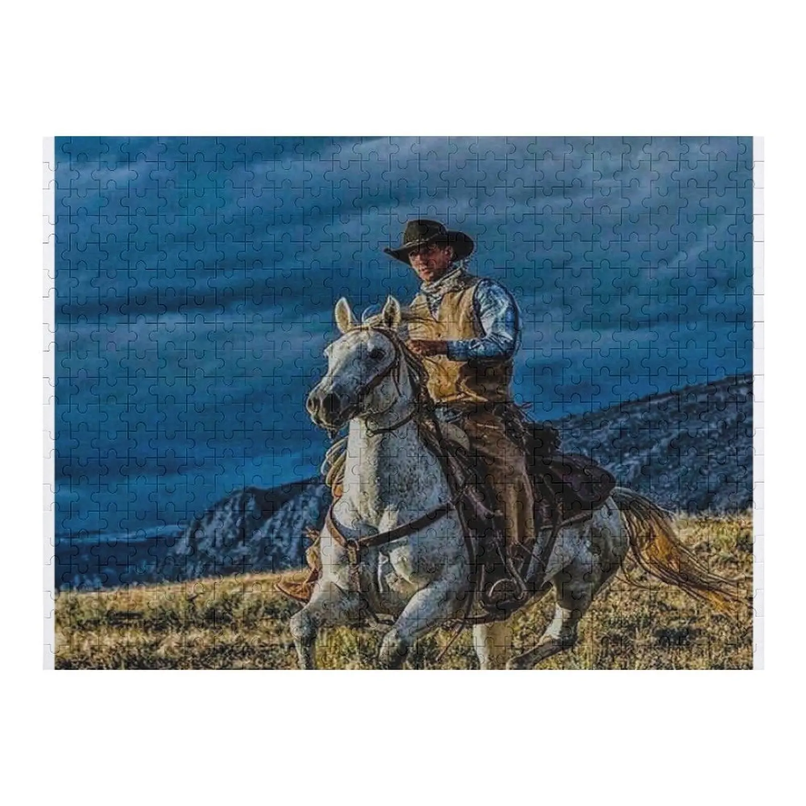 

fwc 5205 old west wild cowboy Jigsaw Puzzle Wood Adults Custom Wooden Name Photo Wooden Name Puzzle